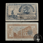 Billete Estado Libre y Soberano de México 50 Centavos Toluca 1915
