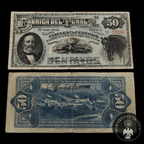 Vale al portador Fábrica del Tunal 50 Centavos El Tunal, Durango 1884