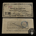 Billete / Cheque Banco de Coahuila 2 Pesos Torreón, Coahuila 1914