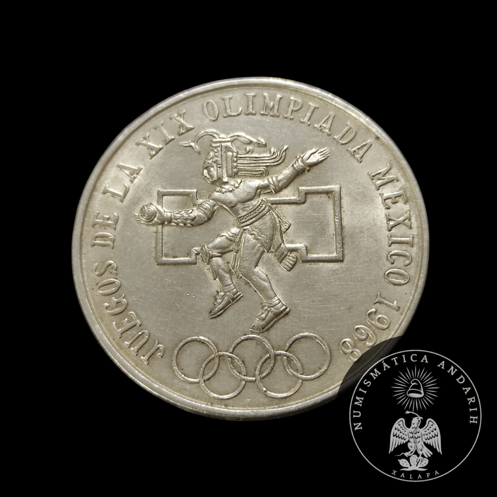 Moneda de Plata de $25 Pesos – Juegos de la XIX Olimpiada México 1968 (Ley 0.720)