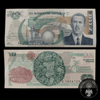 Billete 10 Nuevos Pesos Banco de Mexico 1992 Lazaro Cardenas Sin Circular UNC