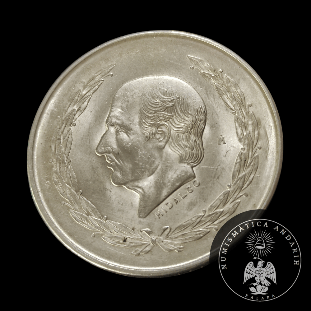 Moneda de Plata de $5 Pesos de Miguel Hidalgo – 1952 (Ley 0.720)