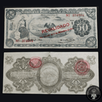 Billete 50 Cincuenta Pesos Gobierno Provisional de México 1914 Resello Revalidado