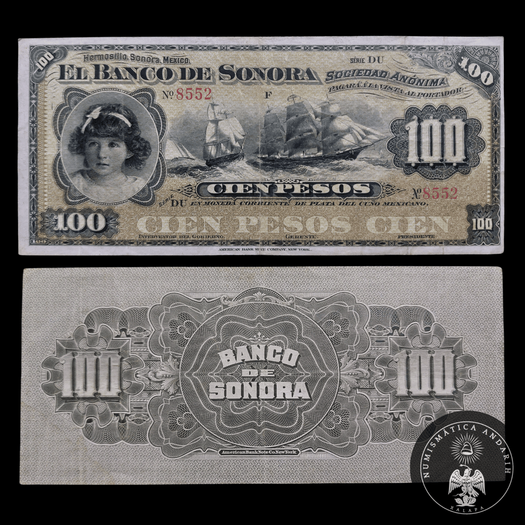 Billete 100 Pesos Banco de Sonora