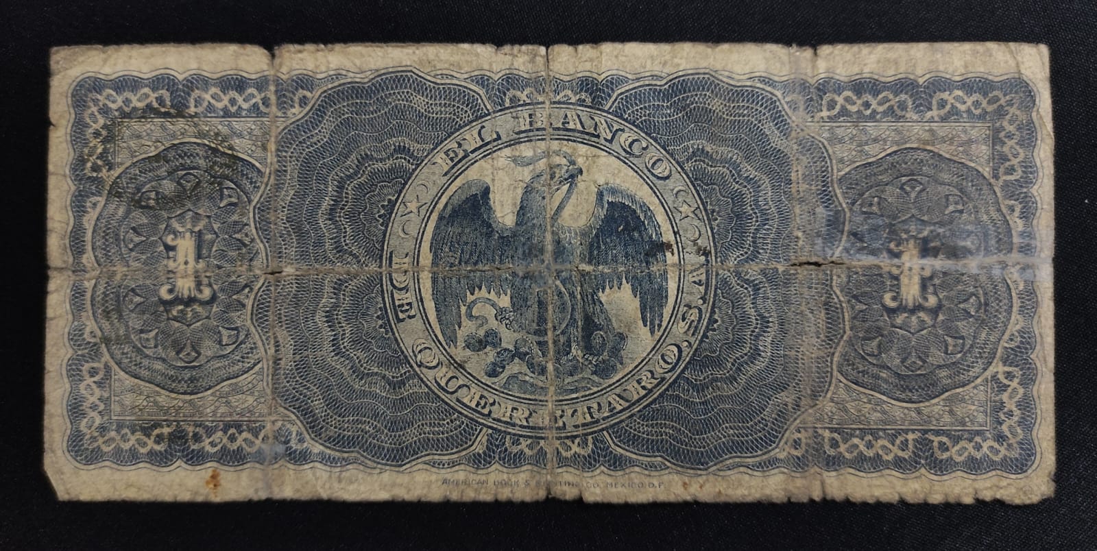 Billete Banco de Querétaro Un Peso Querétaro 1914