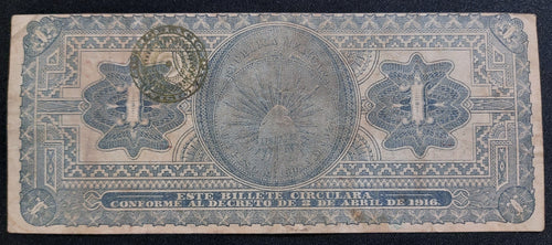 Billete de 1 Peso 1915 - Gobierno Provisional de México