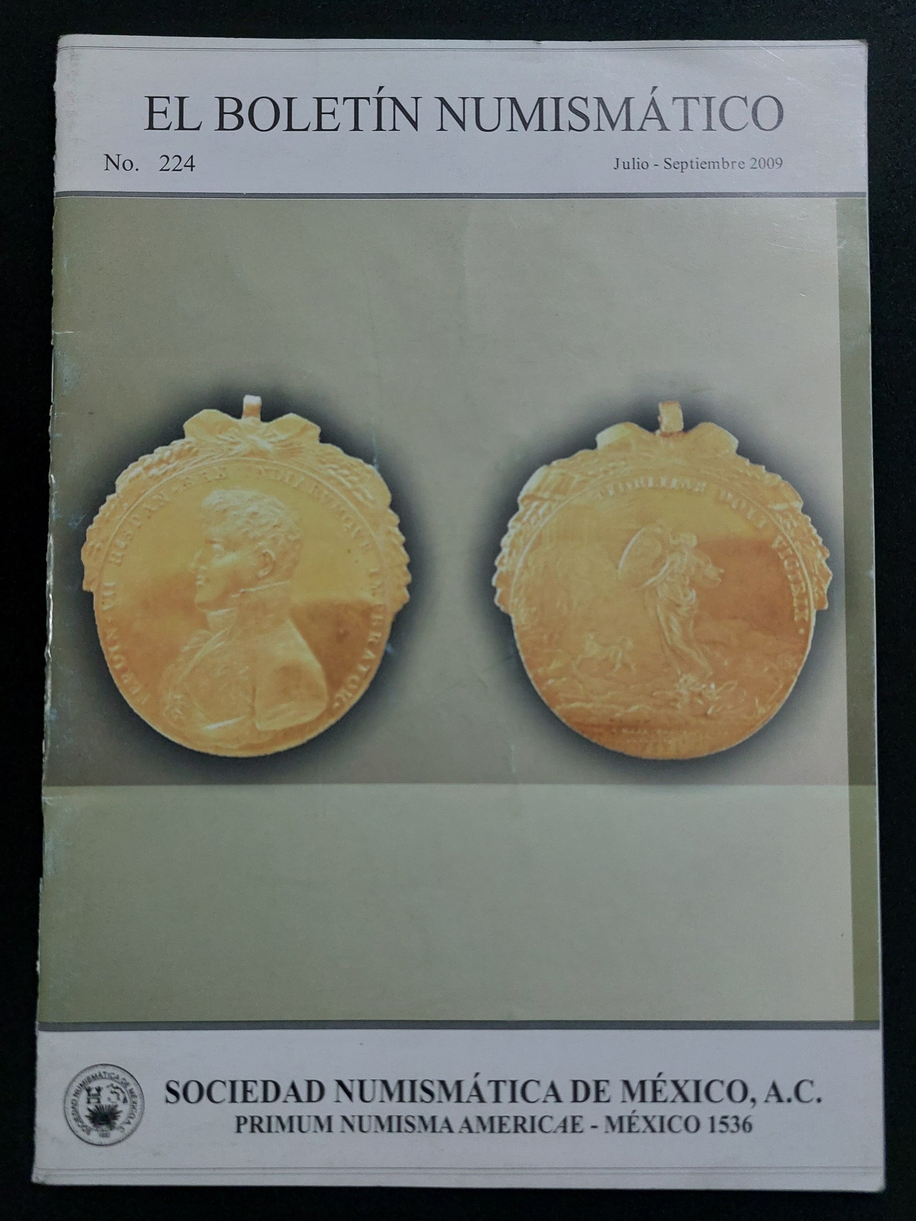 El Boletín Numismático No. 224 (2009) - Sociedad Numismática de México A.C.